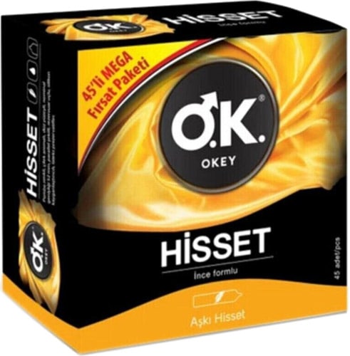 Okey Hisset Ince 45'li Avantaj Paketi Prezervatif