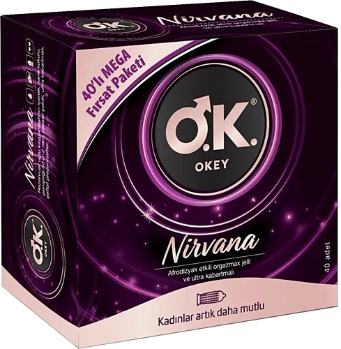 Okey Nirvana 40'lı Prezervatif Avantaj Paketi
