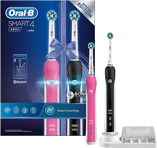 Oral-B Smart 4 4900 Şarjlı Diş Fırçası 2'li Avantaj Paketi