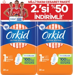 Orkid Ultra Extra Normal Boy 1 Hijyenik Ped 28'li 2 Adet