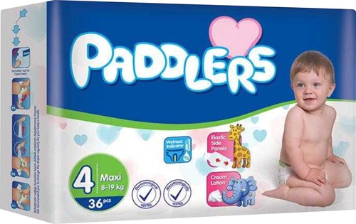 Paddlers 4 Numara Maxi 36'lı Eko Paket Bebek Bezi