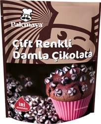 Pakmaya 70 gr Çift Renkli Damla Çikolata