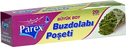 Parex Büyük Boy Buzdolabı Poşeti 20'li