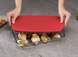 Paşabahçe 59124 3850 cc 40x25 cm Plastik Kapaklı Borcam