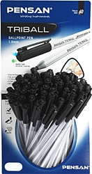 Pensan 1003 Triball 60'lı Stand Siyah Tükenmez Kalem
