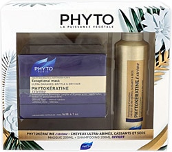 Phyto Phytokeratine Extreme Mask 200 ml + Şampuan 200 ml Saç Bakım Seti