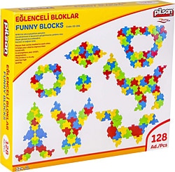 Pilsan 03-298 Kutulu 128 Parça Eğlenceli Bloklar