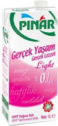 Pınar Light Süt 1 lt