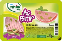 Pınar Aç Bitir 50 gr Hindi Fıstıklı Salam