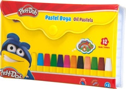 Play-Doh PLAY-PA005 Çantalı 12'li Pastel Boya