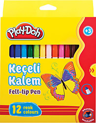 Play-Doh PLAY-KE007 5 mm 12'li Keçeli Kalem Seti