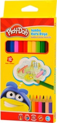 Play-Doh PLAY-KU004 12'li Jumbo Kuru Boya Seti