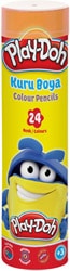Play-Doh PLAY-KU007 Metal Tüp 24'lü Kuru Boya Seti