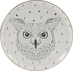 Porland Forest Owl 20 cm Düz Tabak