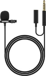 Powermaster JH-043-A 3.5mm Jack Girişli Yaka Mikrofonu