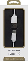 Powerway TY-01 2A 1 m Type-C Şarj Kablosu