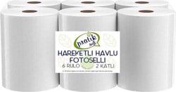Pratiksoft Fotoselli Hareketli 21 cm 6'lı Kağıt Havlu