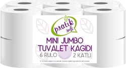 Pratiksoft Mini Jumbo 12'li Tuvalet Kağıdı