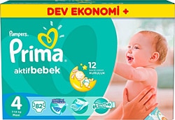 Prima Aktif 4 Beden Maxi 82'li Bebek Bezi
