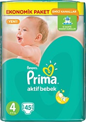 Prima Aktif 4 Numara Maxi 45'li Bebek Bezi