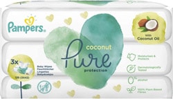 Prima Pampers Coconut Pure Hindistan Cevizi Yağlı 42 Yaprak 3'lü Paket Islak Mendil