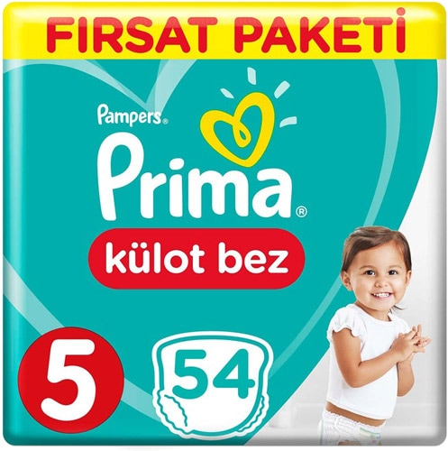 Prima Pants 5 Numara Junior 54'lü Fırsat Paketi Külot Bez