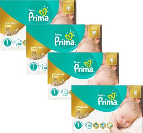 Prima Premium Care 1 Beden Yenidogan 432 Adet Bebek Bezi Fiyatlari Ozellikleri Ve Yorumlari En Ucuzu Akakce