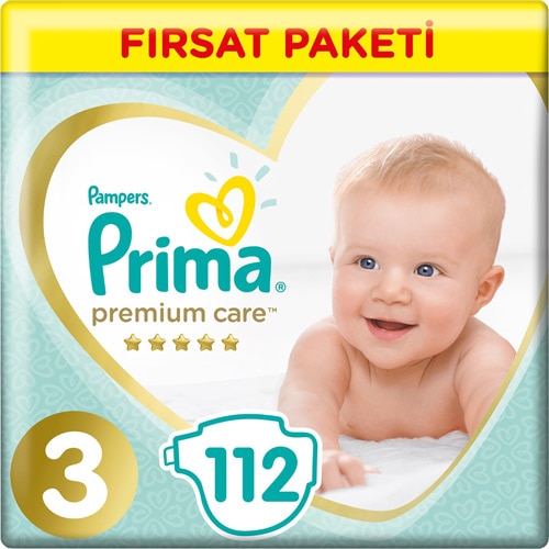 Prima Premium Care 3 Numara Midi 112'li Fırsat Paketi Bebek Bezi