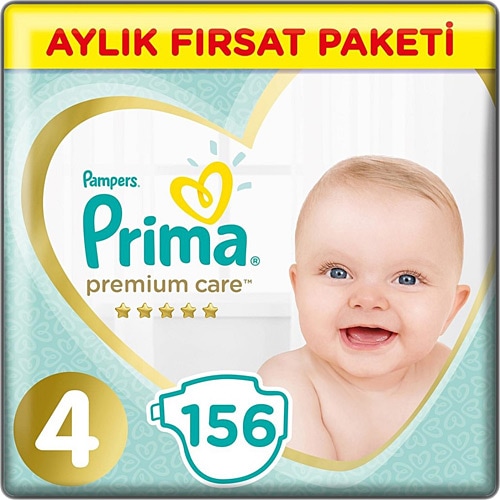 Prima Premium Care 4 Numara Maxi 156'lı Bebek Bezi