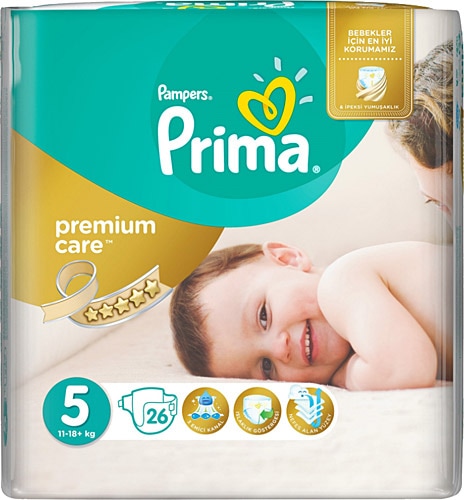 para monarşi Dışarı  Prima Premium Care 5 Numara Junior 26 Adet Bebek Bezi Fiyatları,  Özellikleri ve Yorumları | En Ucuzu Akakçe