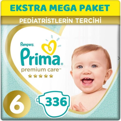 Prima Premium Care 6 Numara Extra Large 336'lı Ekstra Mega Paket Bebek Bezi