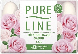 Pure Line Bitkisel Bazlı Kalıp Katı Sabun 4x70 gr