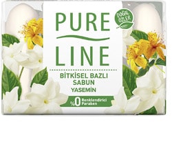 Pure Line Bitkisel Bazlı Yasemin Kalıp Katı Sabun 4x70 gr