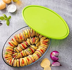 Pyrex 346P002/7045 XL Kapaklı Oval Fırın Kabı