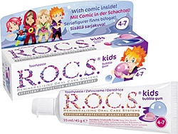 R.O.C.S. Kids 4-7 Yaş Balon Sakızı Tadında 35 ml Diş Macunu