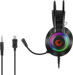 Rampage RM-K27 X-JAMMER RGB Kablolu Mikrofonlu Kulak Üstü Oyuncu Kulaklığı