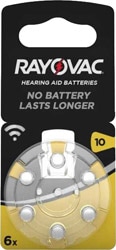 Rayovac 10 Numara 6'lı İşitme Cihazı Pili
