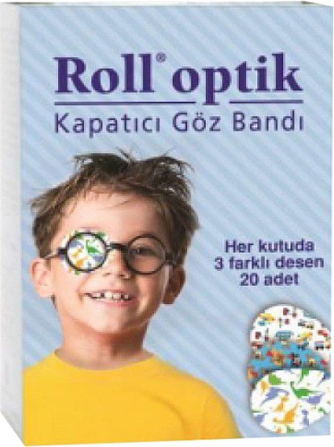 Roll Optik 20'li Erkek Çocuk Göz Kapama Bandı