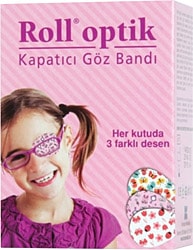 Roll Optik 3 Desenli 20'li Kız Çocuk Göz Kapama Bandı