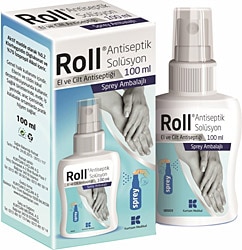 Roll Antiseptik Solüsyon 100 ml Sprey El Dezenfektanı