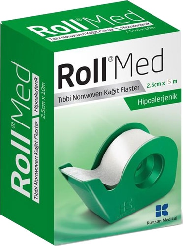 Roll Med Hipoalerjenik 2.5cm x 5m Tıbbi Kağıt Flaster