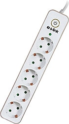 S-link Swapp SPGIP05 750 Joule Anahtarlı 5'li 1.5 m Akım Korumalı Priz