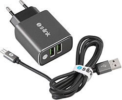 S-link Swapp SW-EHM34M 3.1A Micro USB Kablolu Şarj Aleti