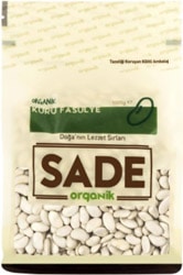 Sade Organik Kuru Fasulye 1 kg