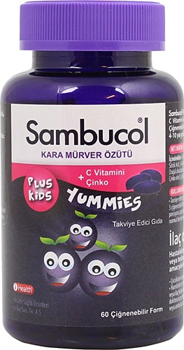 Sambucol Plus Kids Yummies 60 Çiğnenebilir Tablet