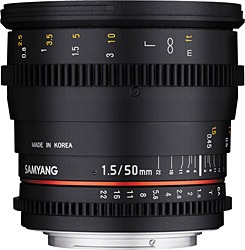 Samyang 50mm T1.5 VDSLR AS UMC Full Frame Cine Lens Nikon