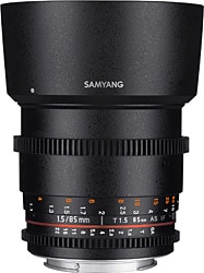 Samyang 85mm T1.5 VDSLR AS IF UMC II Full Frame Cine Lens