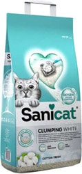 Sanicat Clumping White Kokusuz 8 lt Bentonit Kedi Kumu