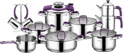 Schafer Compact 18 Parça Çelik Çeyiz Seti Mor