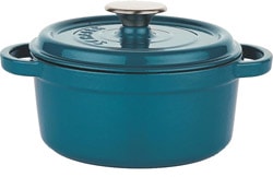 Schafer Guss Chef Turkuaz 20 cm Derin Döküm Tencere